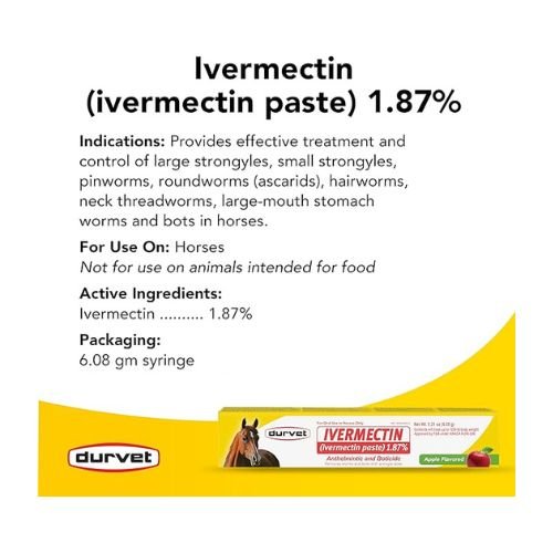 Ivermectin Paste – Horse Wormer 6.8g (3 Pack) + TL Bundles Stickers - Image 2